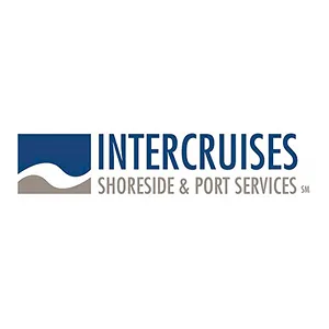 Logotipo INITERCRUISES en color azul y gris - tarifa taxi Málaga