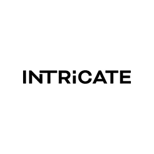 Logotipo de la empresa INTRICATE en color negro- tarifa taxi Málaga