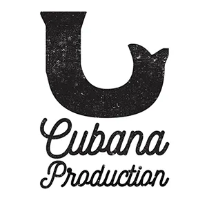 Logotipo de la empresa CUBANA PRODUCTION en color negro- tarifa taxi Málaga